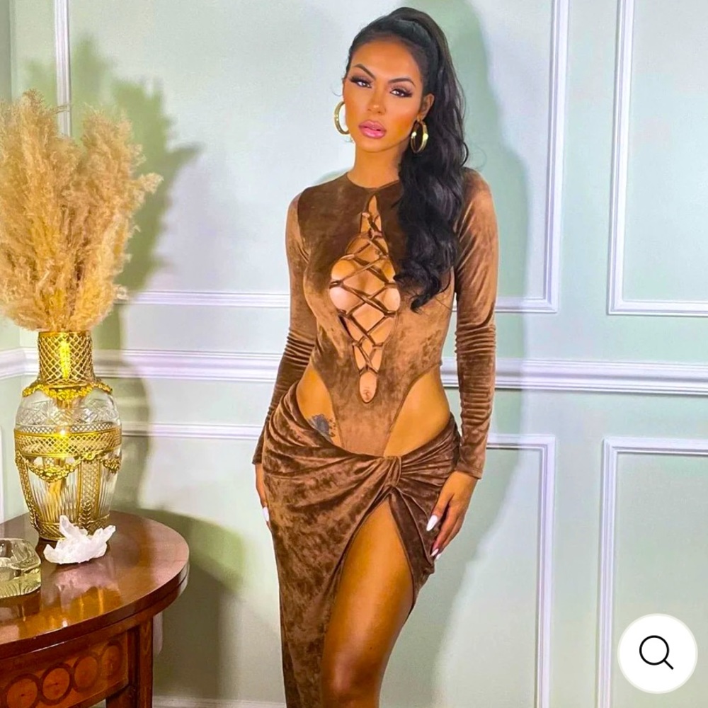 Sexy Velvet Teddy Bear 2-Piece Set!